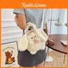 Avocado Plush Toy Bag Cute Cartoon Cat Doll Crossbody Bag For Children Girls