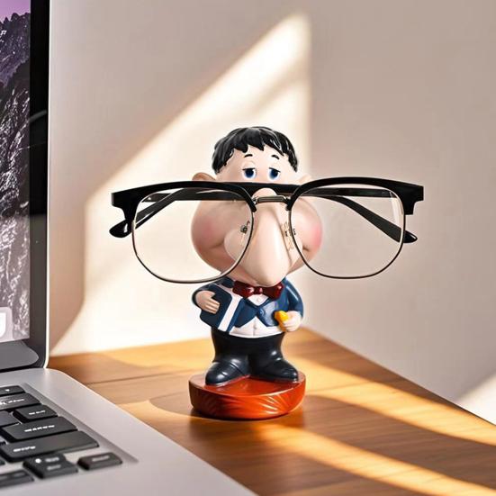 Держатель для очков в виде мужчины с большим носом, подставка для демонстрации очков, статуэтка учителя, статуя, настольное украшение, держатель для солнцезащитных очков и очков, подставка для демонстрации очков