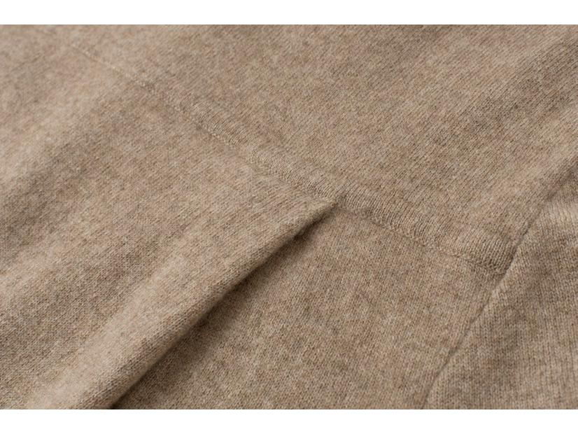 Кардиган из 100% чистого кашемира с расслабленным воротником поло - Свитер средней длины