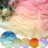 100D Chiffon Fabric Gradient Color Organza Tulle Fabric For Diy Ancient Style Hanfu Dress Stage Dance Costume  Drape Decor Craft
