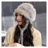 Big Head Wool Pile Hat for Women Lazy Feeling Autumn and Winter Korean Style Face Small Fashion Thickened Warm Knitted Hat
