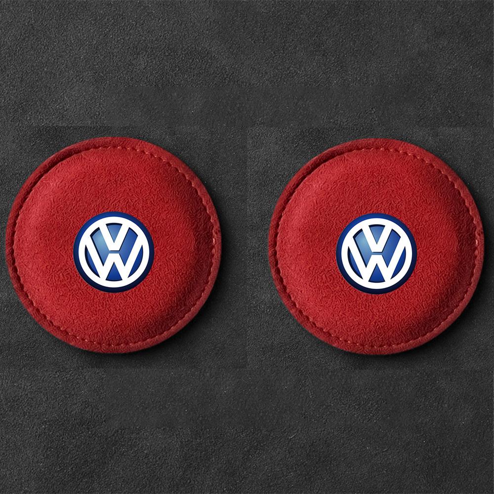 T26Car Cup Holder Mat Pad Anti-slip Coaster Auto Interior Accessories For Volkswagen Golf Rline Passat GTI Lavida Sagitar Scirocco