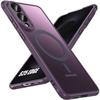 Protective Case - BOOLING - for Samsung Galaxy S25 Edge - Purple - Shockproof - With Magnetic Ring