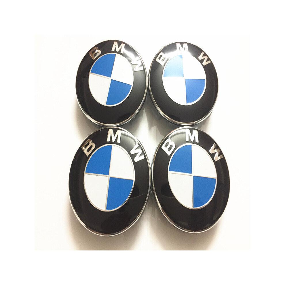4X-68мм Колпачки ступицы колеса BMW с эмблемой Подходят для большинства моделей 1 3 5 7 Серии X1 X3 X4 X5 X6