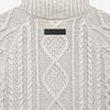 Fear of God Essentials Мужской вязаный пуловер с текстурой, однотонный, с высоким воротником, длинным рукавом, топ Wheat FOG-SS22-104