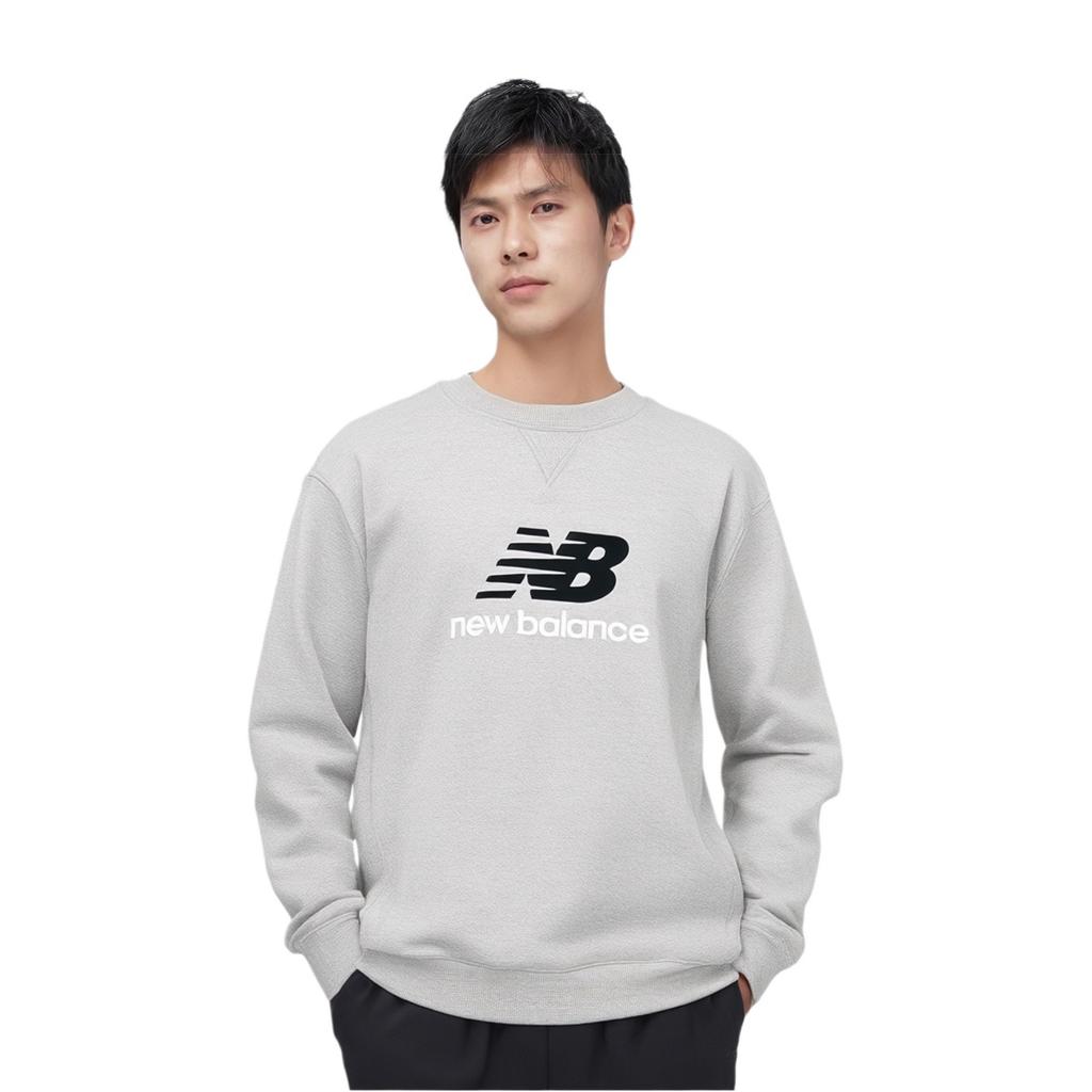 New Balance NB Essentials Sweatshirt Asia Sizing 'Grey' Unisex AMT41356-AG