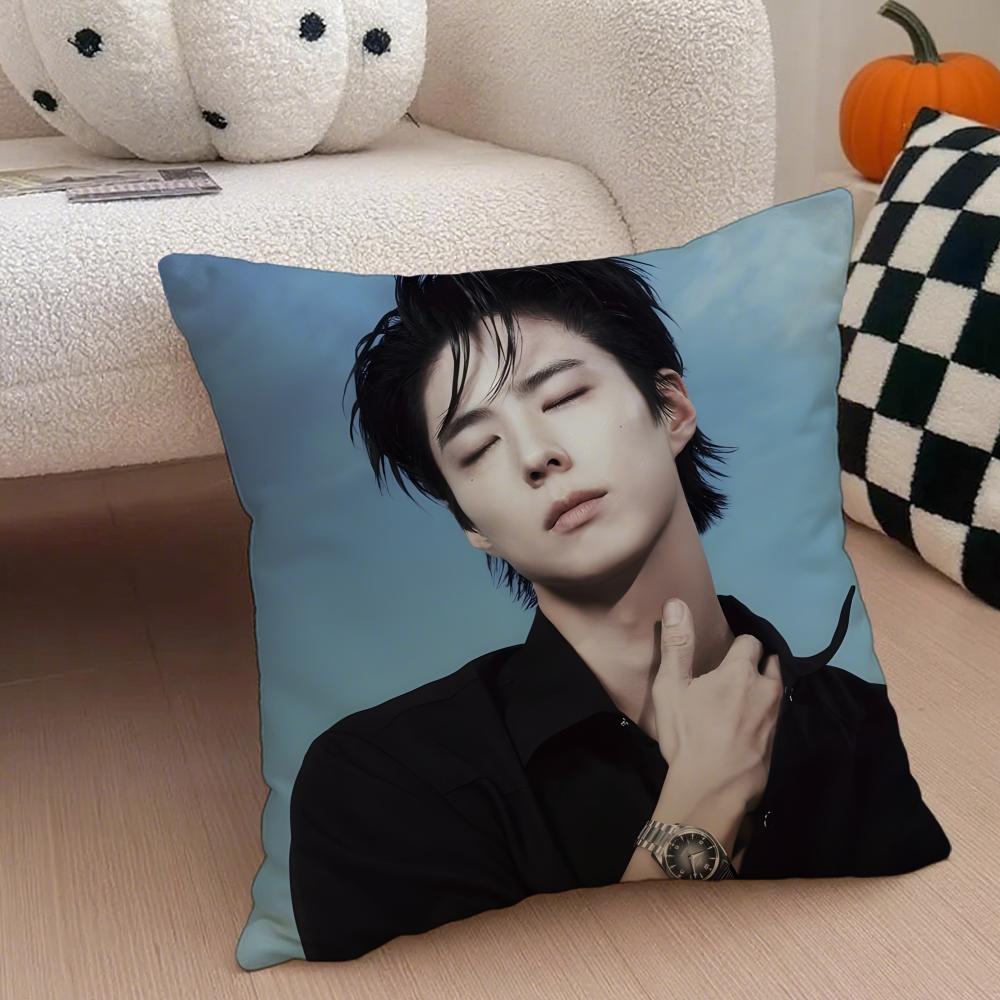 Charming Korean Handsome Actor PPark Bogum Cushion Cover Throw Pillow Cover Hidden Button Durable Polyester Chair Cushion