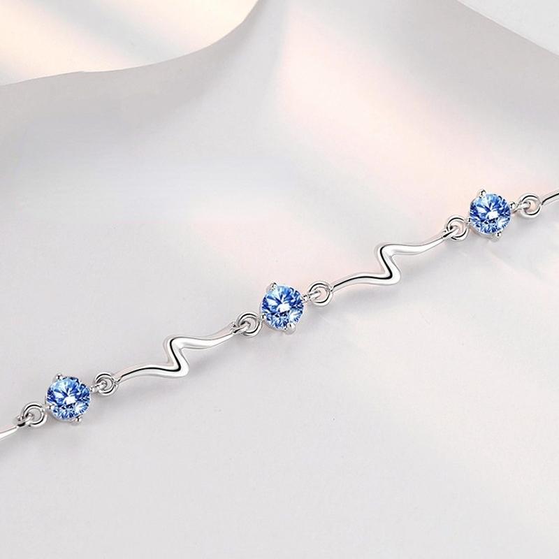 Sace Gems Цирконовый браслет, ювелирные изделия, геометрические бусины, браслеты-цепочки, модный тонкий свадебный подарок для подруги, женщины