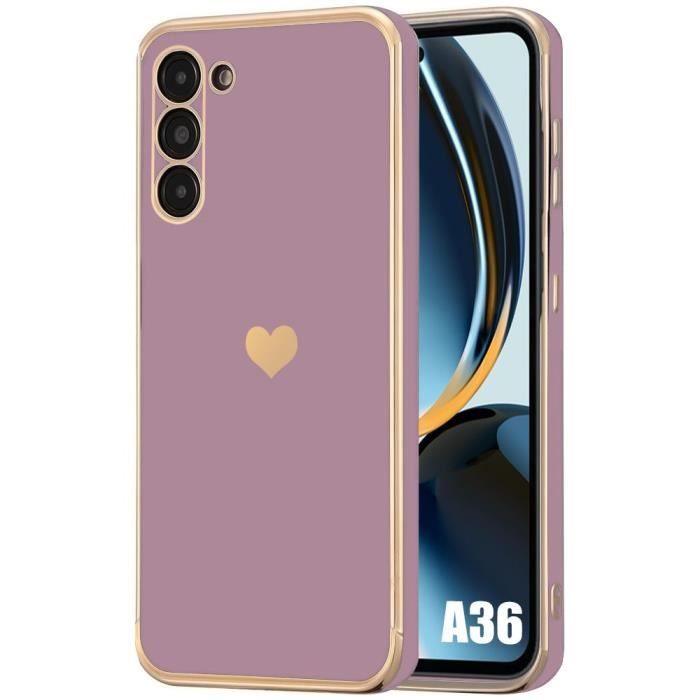 Coque - BOOLING - pour Samsung Galaxy A36 - Protection TPU - Antichoc - Souple - Violet