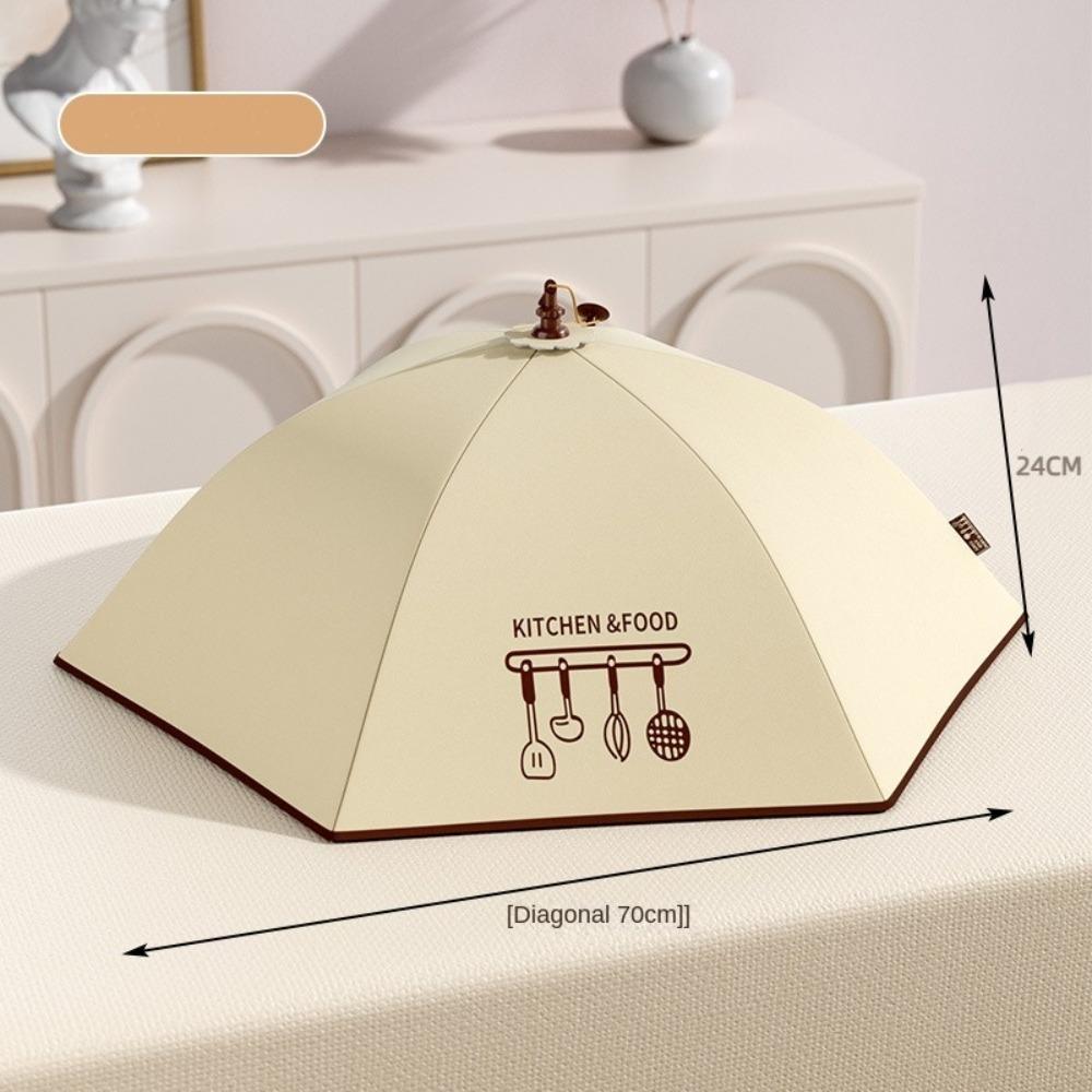 Складная Изолированная Крышка для Овощей Защита от Мух Комаров Изоляция из Алюминиевой Фольги Изолированная Крышка для Еды Раскладная Крышка для Еды Зонтик