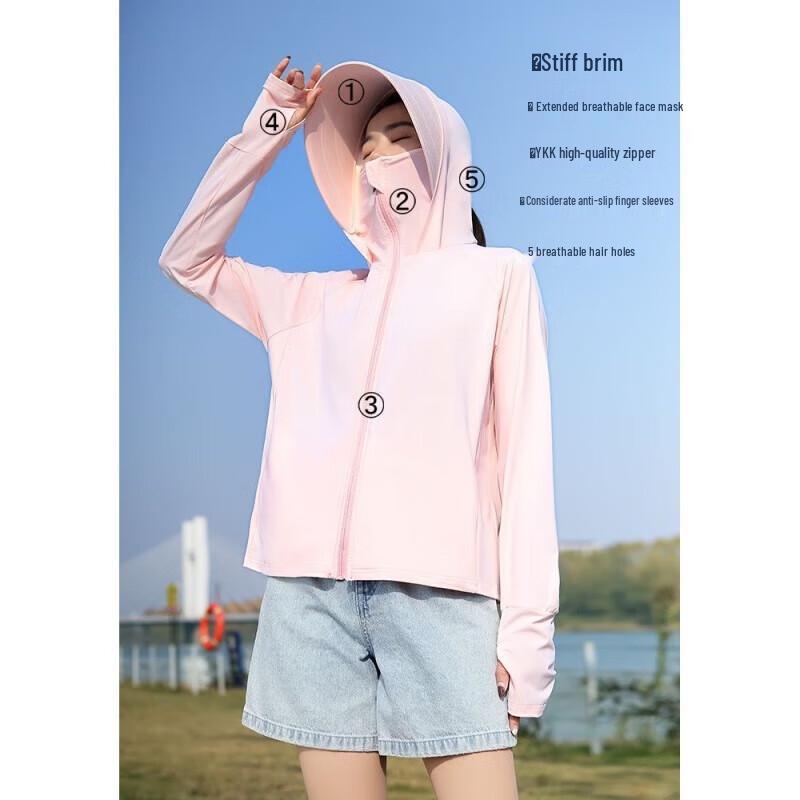 Дышащая куртка с капюшоном Beneunder UPF50+ из ледяного шелка для защиты от солнца