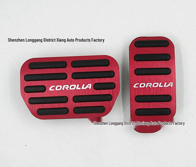 Неразрушающие алюминиевые педали для Corolla 2014-2019 - Противоскользящие педали тормоза и акселератора