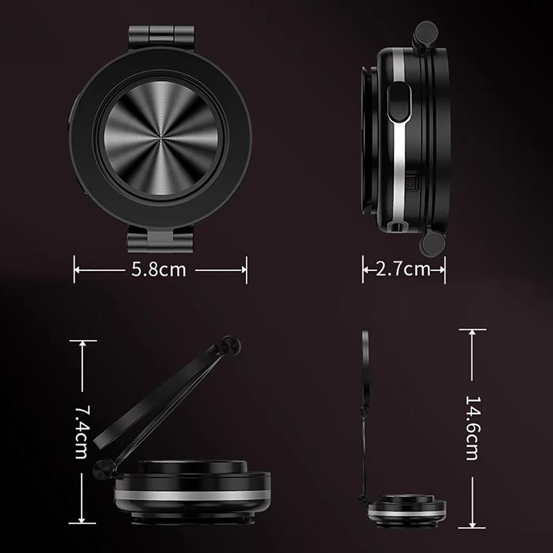 Магнитный автомобильный держатель для телефона с электрической вакуумной присоской, держатель для телефона с навигацией в автомобиле, поворот на 1080°, складная подставка