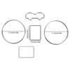 Хромированные кольца на приборную панель Серебряные декоративные рамки для циферблатов приборов Комплект для VW Golf MKIV 97-03 Jetta Bora MKIV 99-05