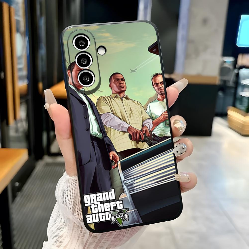 Чехол для телефона Grand Theft Auto GTA V для Samsung A25 A13 A33 5G A54 A36 A35 A56 A52 A14 Ударопрочный Мягкий Чехол