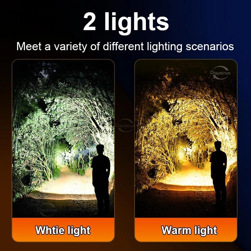 30 Вт Мощный XHP360LED Налобный фонарь Перезаряжаемый Налобный фонарь Уличный Водонепроницаемый Светодиодный ИК-датчик Кемпинг Охота Налобный фонарь Рабочий свет