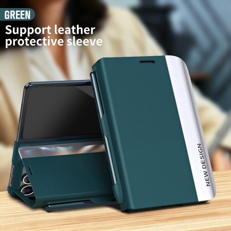 Flip Cover Case With Pen Holder IPhone Duo Full Body Shockproof Leather Stand