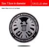 Metal Car Logo Stickers: S.H.I.E.L.D., Eagle, Tiger, Lion Designs - Aluminum Decoration for Vehicle Bodies