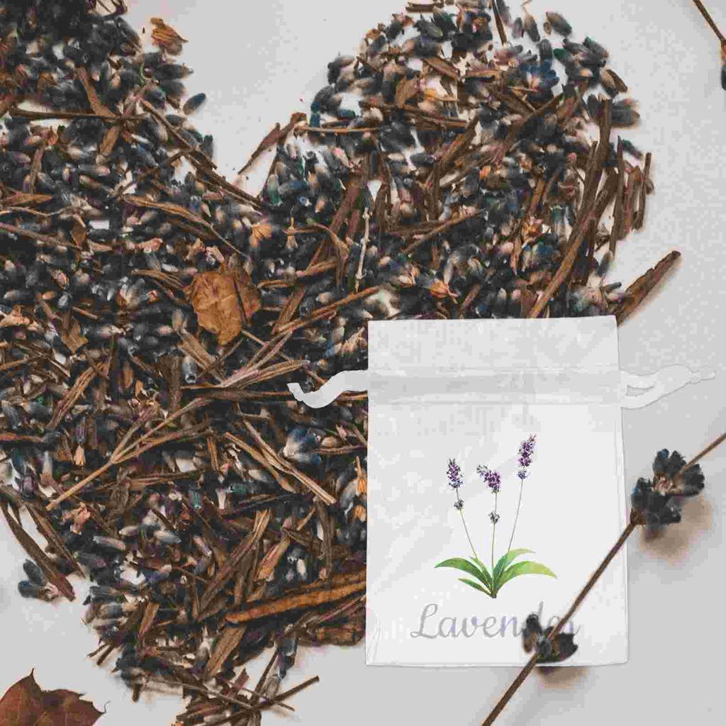 20 шт. Пустой мешочек Саше Мешочки для украшений Мешки Завязки Мешочки для хранения трав Сушеные цветы Марля Лаванда