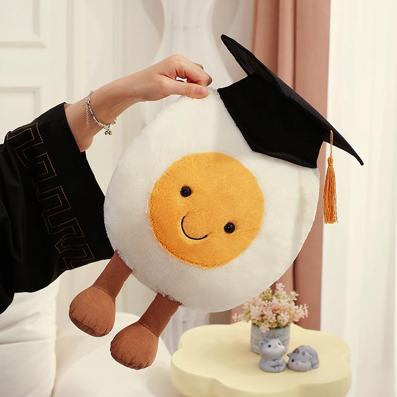 Плюшевая игрушка Доктор Яйцо 14см/25см/40см; Креативная кукла-яйцо для подарка на выпускной; Подушка для мальчиков и девочек