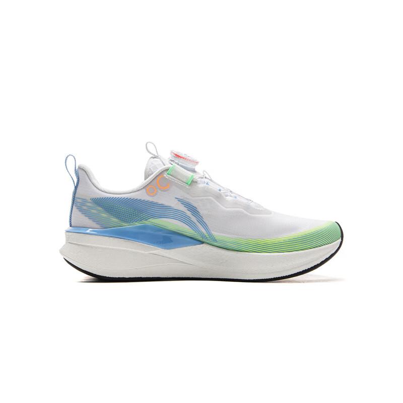 Li Ning Детские Chitu 8 Pro Универсальные Удобные Нескользящие Кроссовки с Низким Верхом Детские кроссовки Белый Синий Зеленый YKFV028-9