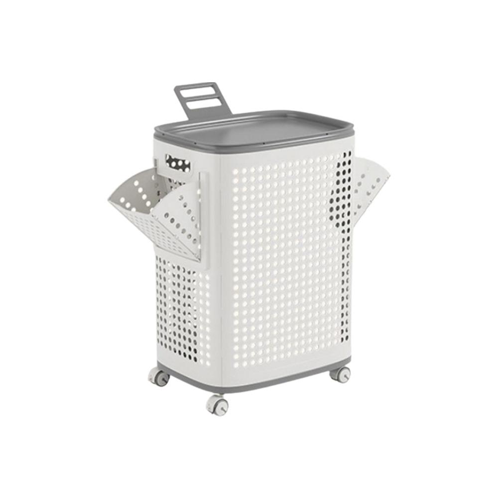 Plastic Folding Dirty Clothes Basket Large Capacity Dirty Clothes Bucket Laundry Room