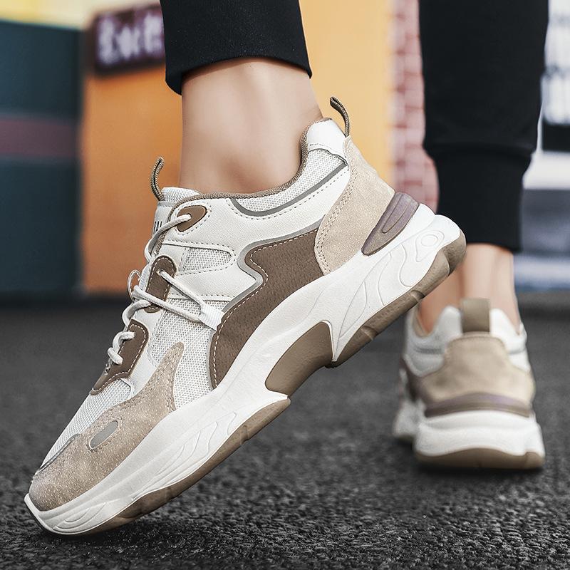 2025 Autumn New Men's Shoes Breathable Mesh Men's Sports Shoes Youth Fashion Casual Shoes Trendy Dad Shoes