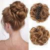 Synthetic Hair Bun Claw Clip In Chignon Hair Piece Curly Messy Bun Ponytail Hair Extensions Scrunchie Hairpieces for Women