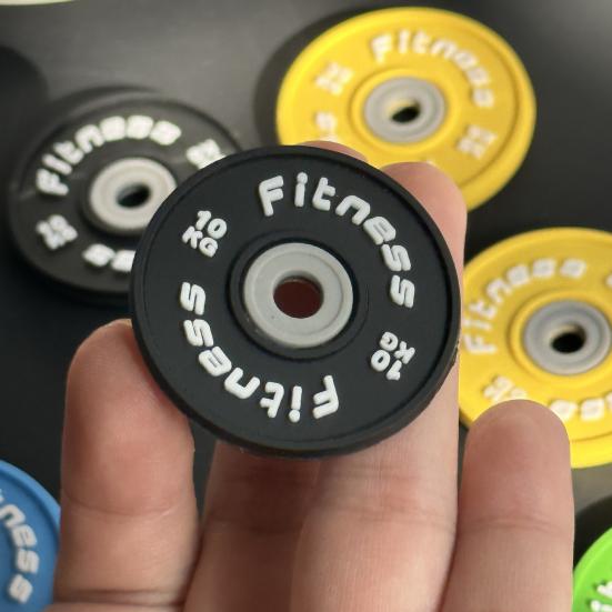 Фитнес-брелок-подвеска из резины и металла для тренировок, штанги, тяжелой атлетики, тренажерного зала, брелок для ключей, напоминание о подарке