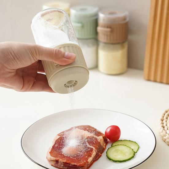 Солонка прозрачная, точный контроль, количественная, каждое нажатие, 0,5 г, для здорового ежедневного потребления, герметичный дозатор для перца, специй, мерная бутылка для приправ