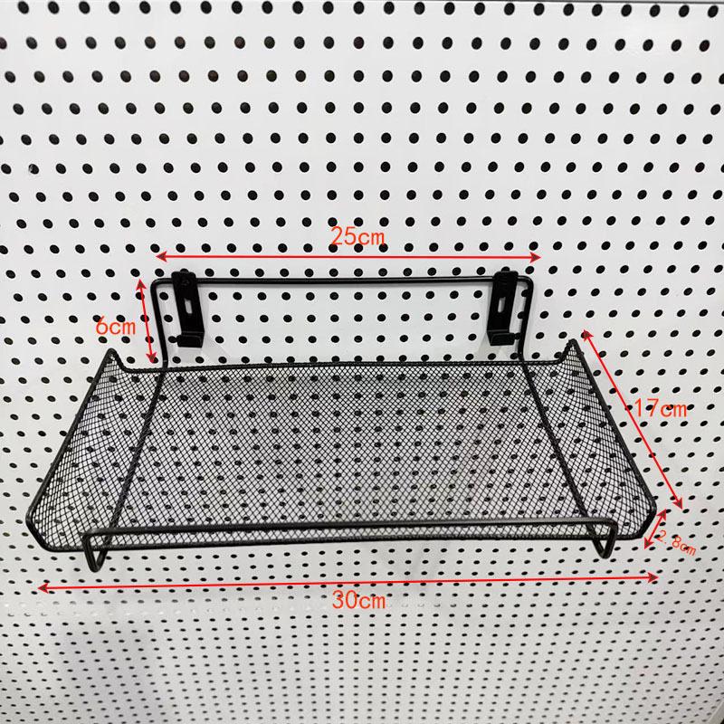Eco-Friendly Odorless Metal Pegboard with No-Drill Hanging Baskets