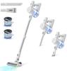Беспроводной пылесос 42000 Па Беспроводной пылесос LEACCO Отдельно стоящий легкий пылесос Циклон 3-ступенчатая мощность всасывания 45 минут работы Stick