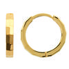 [M7283] - Gold Plated Hoop Earrings 'Choréographie' - 16 Mm 2 Mm