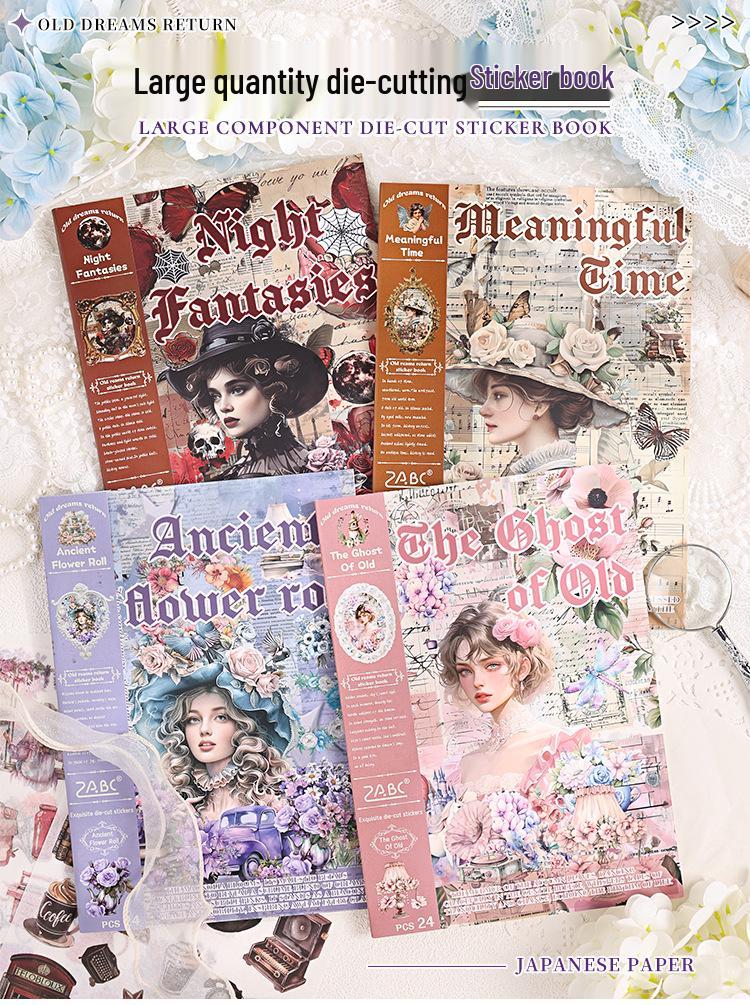 Книга стикеров Yue Zhen Retro Journey с вырезкой для DIY-журналов