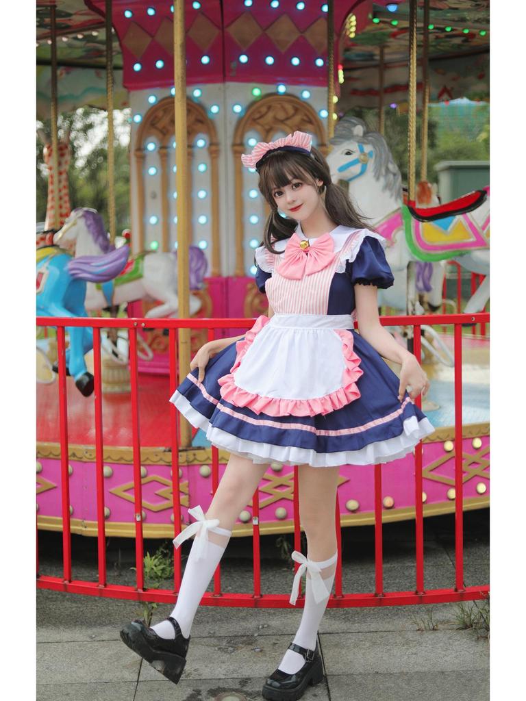 Косплей-платье горничной из кафе большого размера для женской ролевой вечеринки