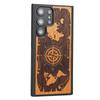 Bewood Wooden Case for Samsung Galaxy S23 Ultra - Wind Rose Merbau