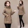 Хлопковая одежда с капюшоном, новая хлопковая одежда для женщин, утолщенная теплая зимой, средней длины и длинные хлопковые куртки для женщин