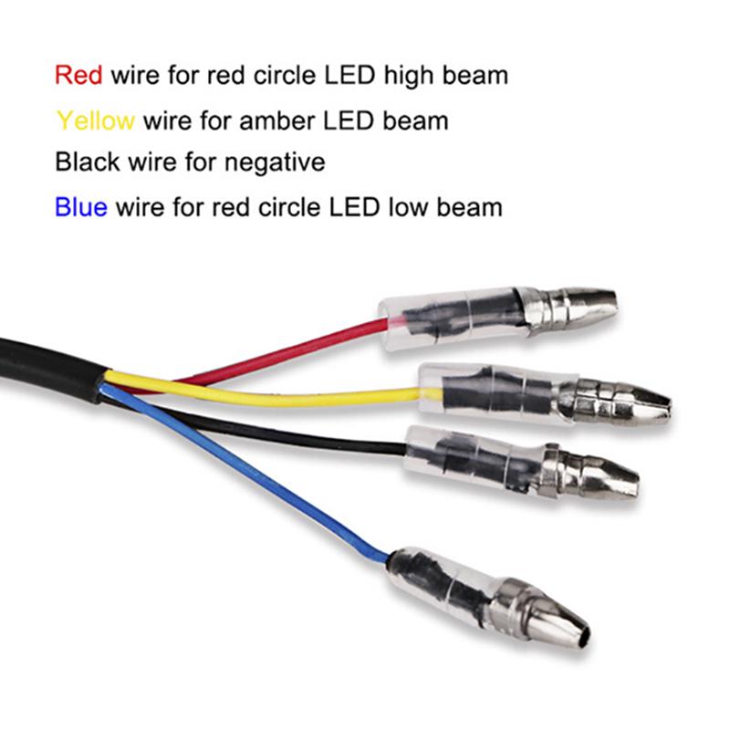 1 шт. светодиодный янтарный + красный указатель поворота для мотоцикла, стоп-сигнал, мигающий свет, лампочки-индикаторы 12 В 13 светодиодов для бездорожья / чоппера