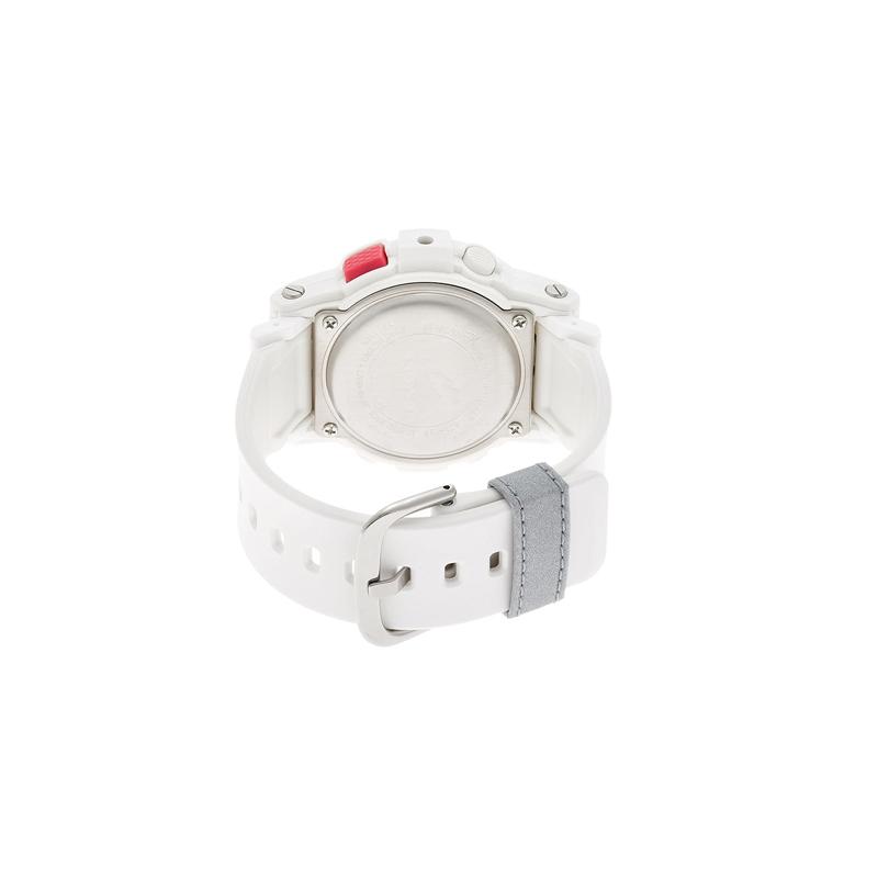 Casio Беговая серия BABY-G, модный и энергичный уличный стиль, классический стрелочный двойной дисплей, водонепроницаемые, кварцевый механизм, полимерный ремешок, BGA-185-7A