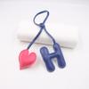 Color Blocking Letters Heart-shaped Leather Bags DIY Knotted Hanging Ropes Hanging Accessories Clothing Accessories Matching Hanging Ornaments