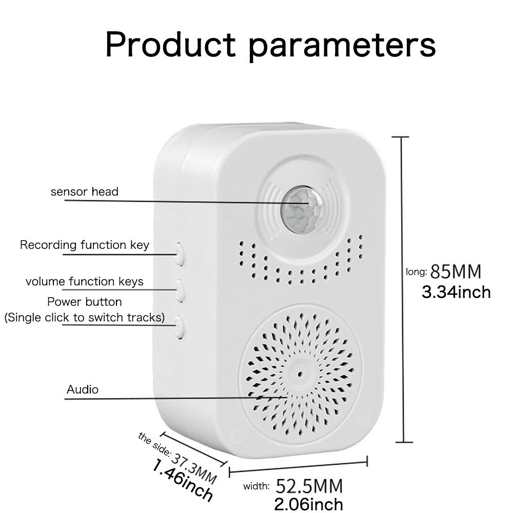 Wireless Guest Welcome Chime Reminder Alarm Door Bell PIR Motion Sensor For Shop Entry Company Security Protection Smart Doorbel