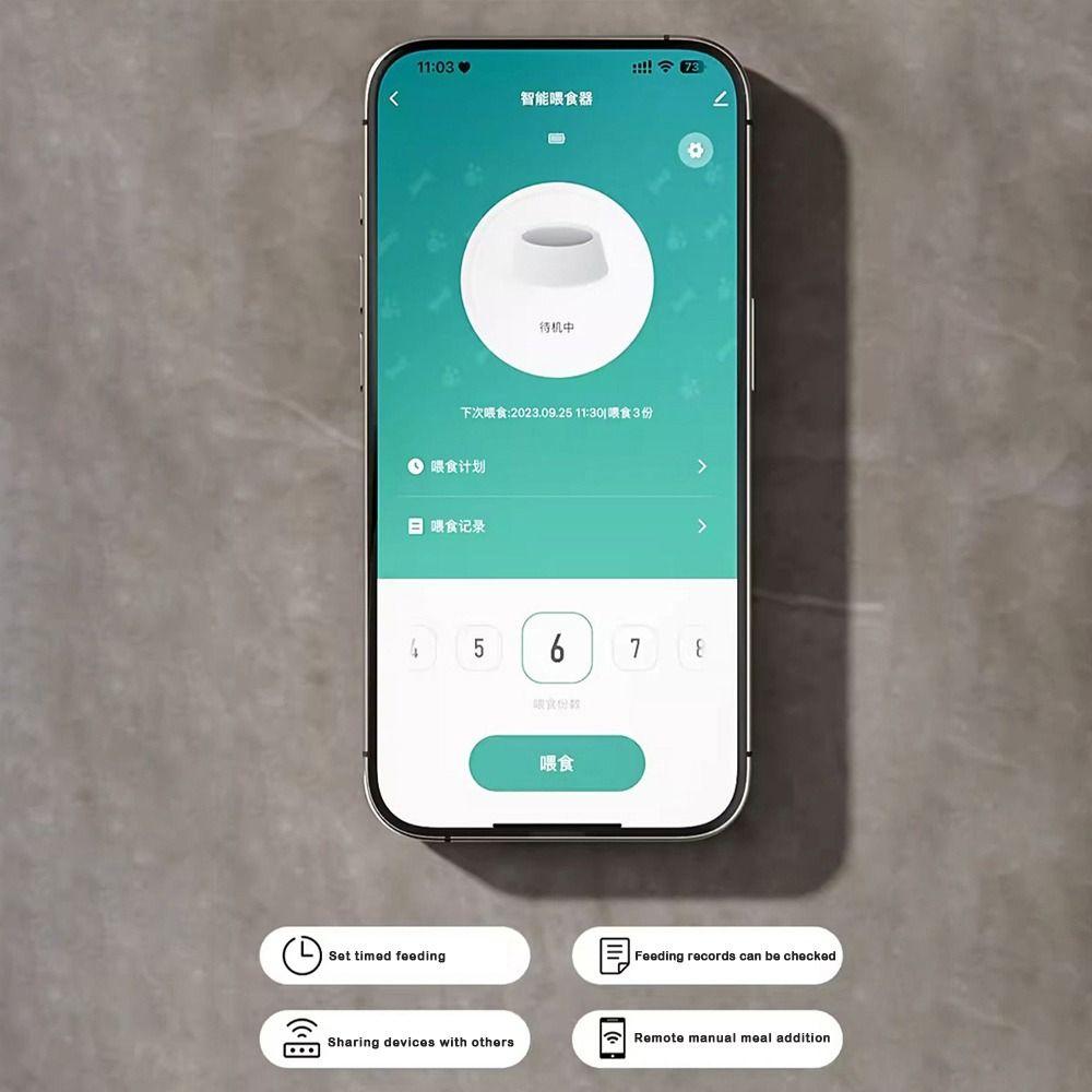 Автоматическая кормушка для кошек с дистанционным управлением по Wi-Fi, с таймером, диспенсер для кошачьего корма для кошек и собак