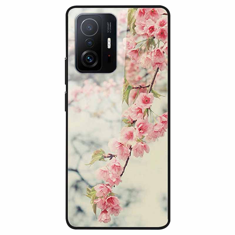 Закаленное Стекло Чехол Для Xiaomi 11T Чехол 6.67 Крутой Бампер Жесткий Стеклянный Чехол Для Xiaomi 11T Pro Чехол Mi 11T Pro Mi11T Capa Оболочки