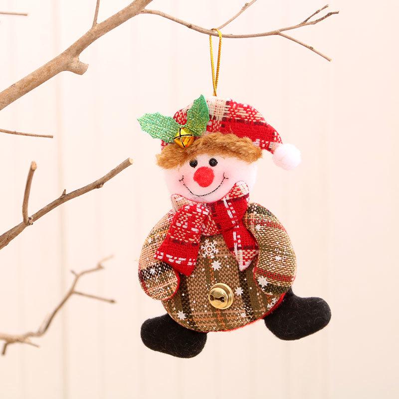 Cross-Border Small Santa Christmas Ornaments - Tree Accessories and Cloth Art Gifts