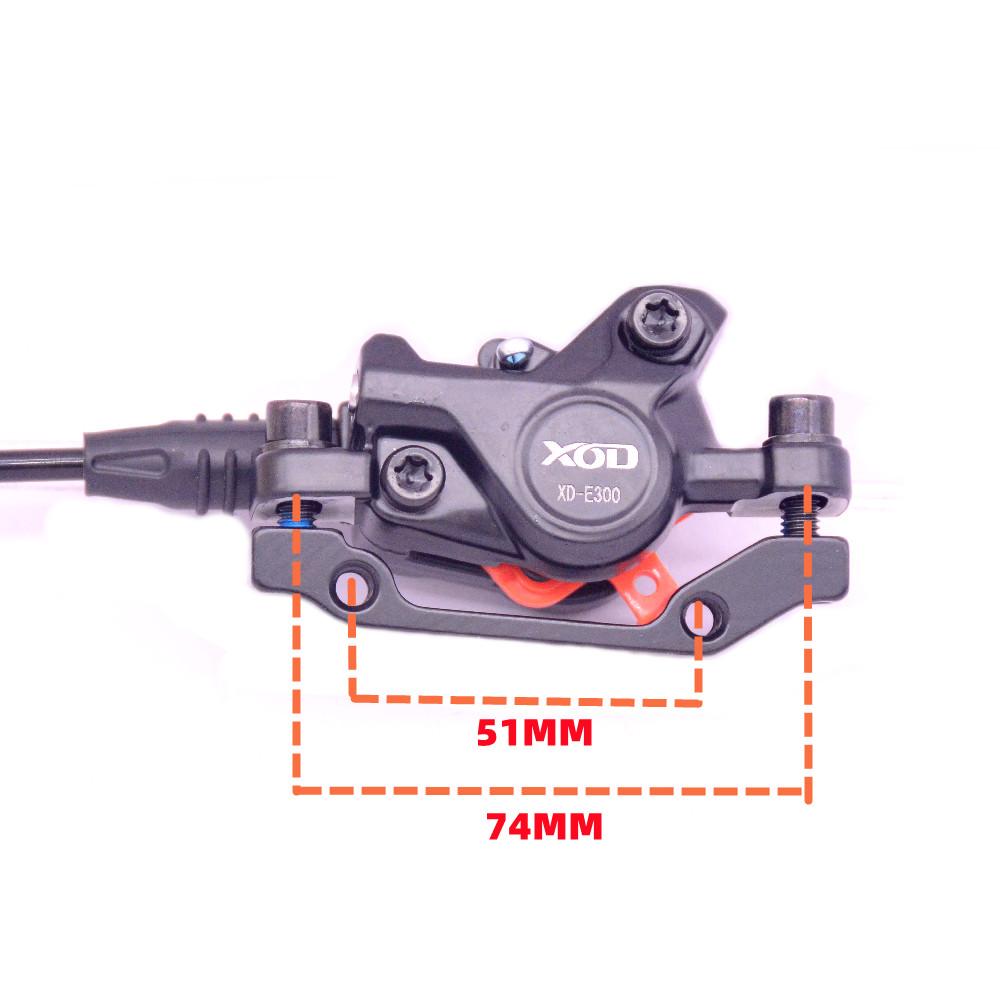 Xod E-bike Brake SM Female Plug Cut Off Power Brakes Pipe Oil Length 1100mm Front /2100mm Rear For Electric bicycle