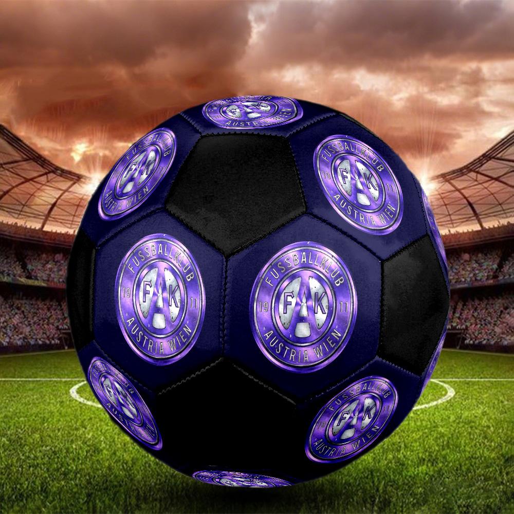 FK Austria Wien Soccer Ball Colorful All Ages Machine Stitched PVC Competition Ready Durable High-Bounce.SIZE5