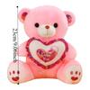 Heart Bear Plush Toy Love Stuffed Animal Pillow Sleep Pillow Plush Bear Doll  Birthday