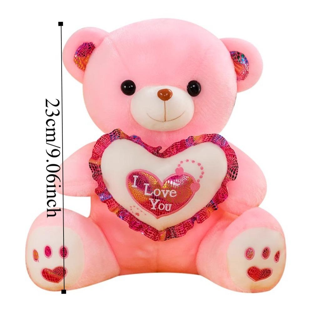 Heart Bear Plush Toy Love Stuffed Animal Pillow Sleep Pillow Plush Bear Doll  Birthday