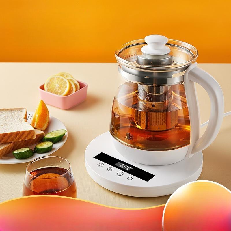 Fully Automatic Mini Multi Cooker Health Preserving Pot Household Electric Kettle Multifunctional Glass Electric Kettle Flower Tea Pot Tea Maker Gift