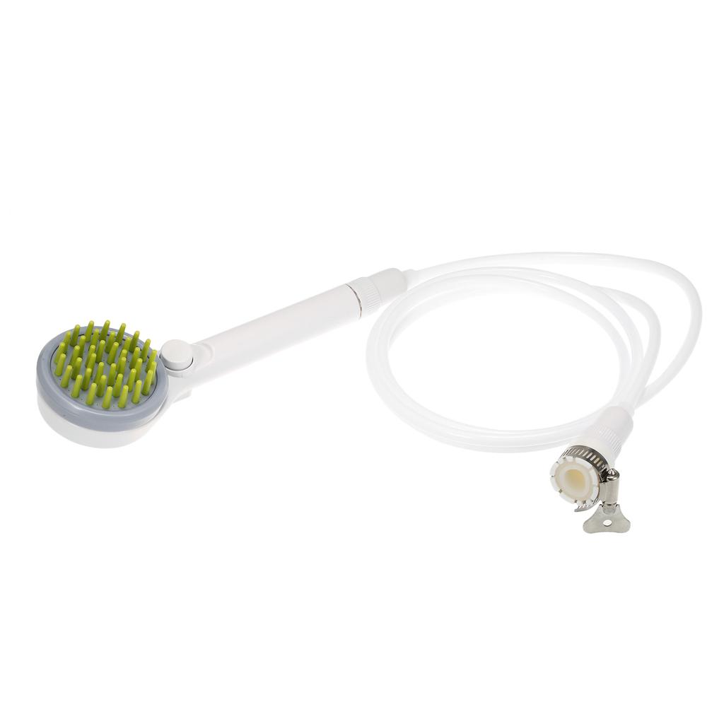 Расческа для душа, распылитель для расчесывания домашних животных, щетка для разбрызгивания воды для собак и кошек, скруббер для ванны для щенков, ручная насадка для душа для ухода за шерстью со шлангом 2 м